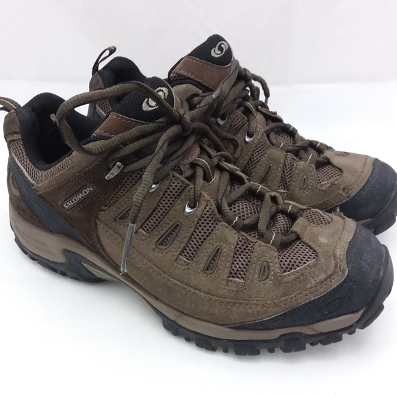 salomon shoes brown